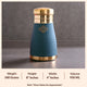  Pure copper bottle with rich black silk finish and secret glass in lid crafted by Indian Art Villa for premium lifestyle