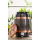 Pure Copper Water Pot with Black Color & Embossed Design