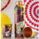 "Padharo Mhare Desh" Printed theme Copper Bottle & Glass Gif Set