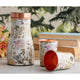 Stylish tamba bedroom bottle with elegant gold pattern and two floral themed tumblers from Indian Art Villa