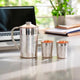 Exquisite pure steel copper jug and glass set offering a blend of heritage design daily elegance and wellness grace