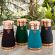 Elegant hammered copper bottle in sky silk finish by Indian Art Villa perfect for gifting on Diwali or special occasions