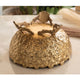 Brass Decorative Floral Embossed Fruit Bowl