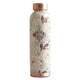 Pure Copper Water Bottle with Different Gold Print Designs, 900 ML