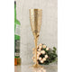 Handcrafted Pure Brass Embossed Design Flute Champagne Glass