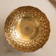Brass Decorative Floral Embossed Fruit Bowl