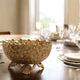 Brass Decorative Floral Embossed Fruit Bowl
