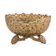 Brass Decorative Floral Embossed Fruit Bowl