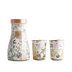 Elegant copper drinkware gift set by Indian Art Villa featuring plain copper bottle and two glasses in luxury packaging