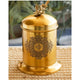 Brass Embossed Decorative Box with leaf knob on lid