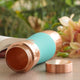 Pure Copper bottle with hammered texture and red silk grip that looks good and supports a clean wellness lifestyle