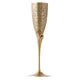 Handcrafted Pure Brass Embossed Design Flute Champagne Glass