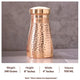 Pure Copper Bedroom Water Bottle with Inbuilt Glass