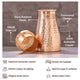 Pure Copper Bedroom Water Bottle with Inbuilt Glass