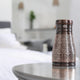 Pure Copper Embossed Bedroom Bottle With Inbuilt Glass