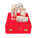 Silver Plated Glass  Set of 4 with Red Box