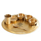 Pure Brass Matt Finish 7 Pieces Dinner Set / Thali Set
