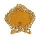 Brass Finish Photo Frame with Floral Design
