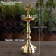 Brass Stand Pillar Diya With Kerala+Murga Design With Fine Quality