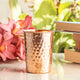 Pure Copper Diamond | Hammered | Shine Finish | Luxury Glasses-275 ML