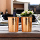 Pure Copper Diamond | Hammered | Shine Finish | Luxury Glasses-275 ML