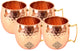 Pure Copper Round Shaped Hammered Design Moscow Mule Beer Mug