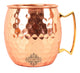 Pure Copper Round Shaped Hammered Design Moscow Mule Beer Mug