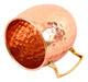 Pure Copper Round Shaped Hammered Design Moscow Mule Beer Mug