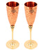 Indian Art Villa embossed copper and brass champagne glass, handcrafted drinkware for luxury bar setups, gifting, and celebrations.