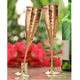 Indian Art Villa hammered copper and brass champagne glass, handcrafted drinkware for luxury bar setups, gifting, and celebrations.