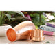 Pure Copper Bedroom Water Bottle with Inbuilt Glass