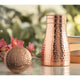 Pure Copper Bedroom Water Bottle with Inbuilt Glass