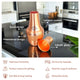 Pure Copper Hammered Silk Finish Design Surahi Shape Bedroom Bottle