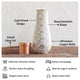 Pure Copper Bedroom Bottle with Golden Print Design 1500 ML