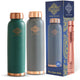 Handcrafted by Indian Art Villa these matte copper bottles blend traditional metal with modern gifting style