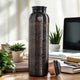 Pure Copper Water Bottle with Embossed Design
