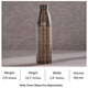 Pure Copper Bottle with Antique Dark Embossed Design, 900ml