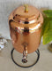 Hammered Design Copper Water Pot With Stand