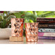Pure Copper Diamond | Hammered | Shine Finish | Luxury Glasses-275 ML
