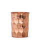 Pure Copper Diamond | Hammered | Shine Finish | Luxury Glasses-275 ML