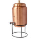 Pure Copper Water Pot with Tap & Stand 5 Liters