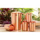 Pure Copper Lacquer Coated Jug Pitcher with Glass