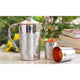 Handcrafted steel copper jug with glass set for refined water service daily rituals and serene table settings