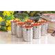 Copper water glass set of 6 durable and aesthetic ayurvedic drinkware perfect for home restaurant and office use