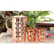 Diamond Design Pure Copper Jug with Glass Sets