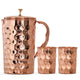 Diamond Design Pure Copper Jug with Glass Sets