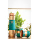 Hammered copper bottle and glass set in green silk finish from Indian Art Villa ideal for home kitchen and gift use