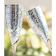 Luxury silver plated champagne wine glass set of 2 in gift box from Indian Art Villa perfect for elegant celebrations