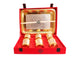 Handcrafted Pure Silver Plated Gold Polished 6 Glass with 1 Tray