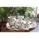 Indian Art Villa silver-plated pooja thali set with 9 accessories, a traditional religious gift item for festivals and rituals.